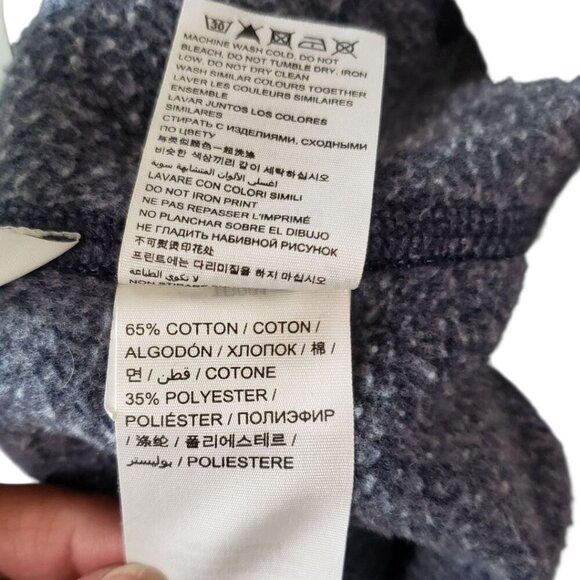 Superdry Grit Tab Vtg Hoodie Pullover With Drawstrings Navy Blue Large - Picture 7 of 14